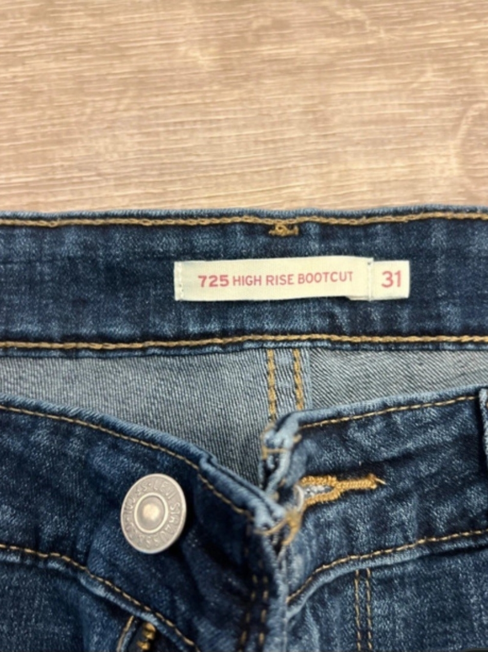 Levi's 725 High Rise Bootcut Jeans - Dark Blue